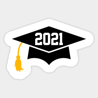 Senior 2021 - Graduation Cap Design T-Shirt Sticker